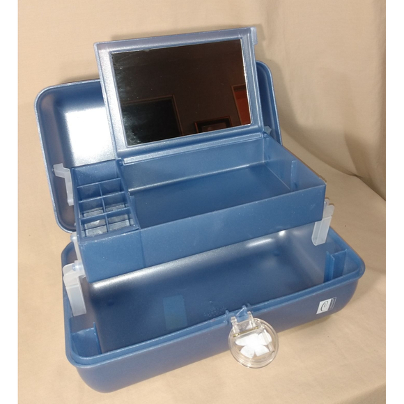 Caboodles | Vintage Makeup Case With Mirror | Light Blue